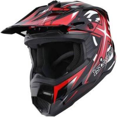 1Storm Adult Motocross Helmet BMX MX ATV Dirt Bike Helmet Racing Style HF801 Sonic Red XL (59-60 CM,23.223.8 Inch)