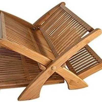 Totally Bamboo Eco Collapsible Bamboo Dish Drying Rack