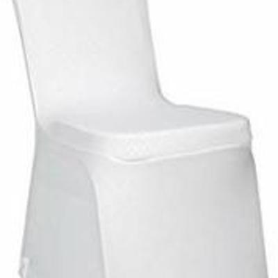 EMART Set of 50pcs White Color Polyester Spandex Banquet Wedding Party Chair Covers