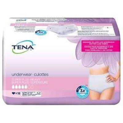 Tena Incontinence Underwear For Women, Super Plus Absorbency, SmallMedium, 18 Count