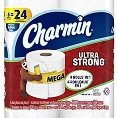 Charmin Ultra Strong Toilet Paper 6 Family Mega Rolls
