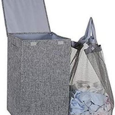 HOSROOME Laundry Hamper with Lid Laundry Basket
