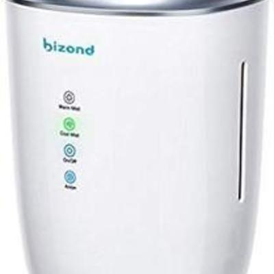 BIZOND Ultrasonic Humidifier Ultra Quiet - Warm and Cool Mist Humidifier