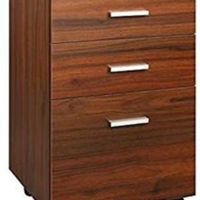 DEVAISE 3 Drawer Mobile File Cabinet, Wood