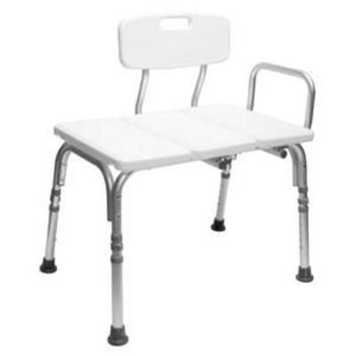 Carex Tub Transfer Bench with Height Adjustable Legs, Convertible for Left- or Right-Hand Entry
