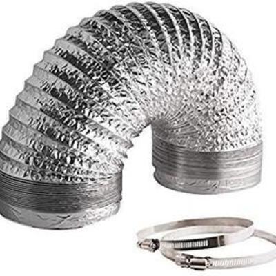 VIVOSUN 4 Inch 8 Feet Non-Insulated Flex Air Aluminum Ducting