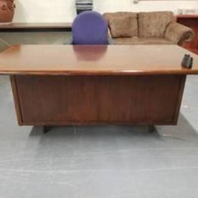 Wood Office Desk With Chair