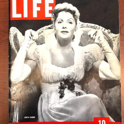 1937 Greta Garbo Life Magazine