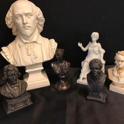 Vtg Busts - Famous People