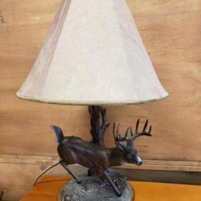 Brass Stag Lamp