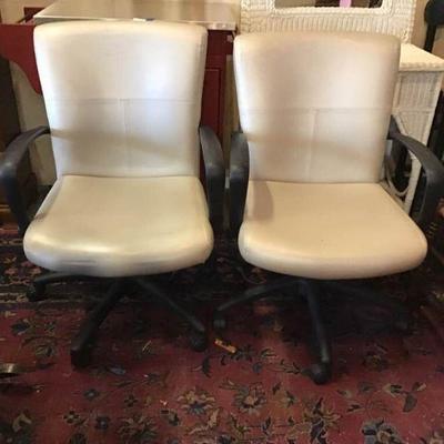 Leather Office Chairs, 2
