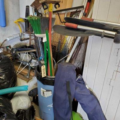Foldable Chairs, Brooms, Large Fishing Nets, Rake, Shovel and more!