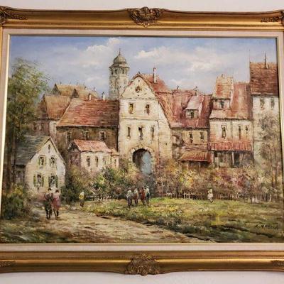 Framed Original Oil on Canvas by X. Rabous
Measures approx 47Ã—37
Famed Australian impressionist painter of landscapes and maritime...