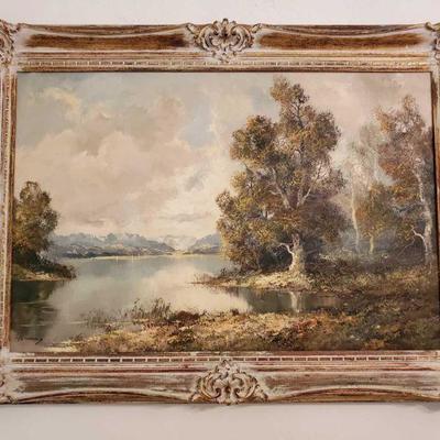 Framed Painted Canvas
Measures approx 32Ã—44