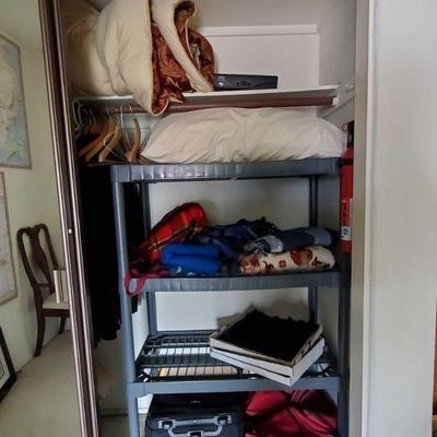 Closet Full of Blankets Clothes and More ! Clothing sizes include M, L, XL.