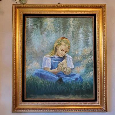 Signed Framed Painting
Artist unknown Measures approx 27"x31"