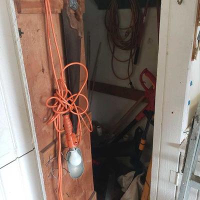 Garden Tools, Extension Cord, and More!
Items include a saw, weed wacker, shovel, and garden tools