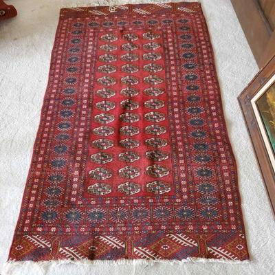 Hand Woven Wool Oriental Rug
Measures 63" long 38" wide