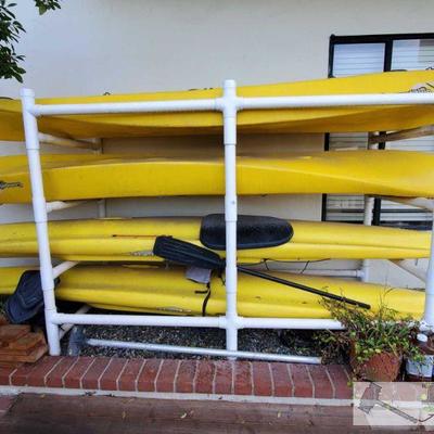 Only Kayaks 2 of the 4 are Selling.. The doubles are selling not singles
Four Kayaks - CompetitionCK and Hobie