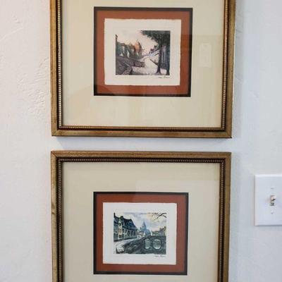 2 Framed Artwork Pieces
Signature Unknown, Measures Approx 17Ã—16