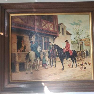 Framed Painted Artwork
Artists Unknown, Measures Approx 25Ã—30