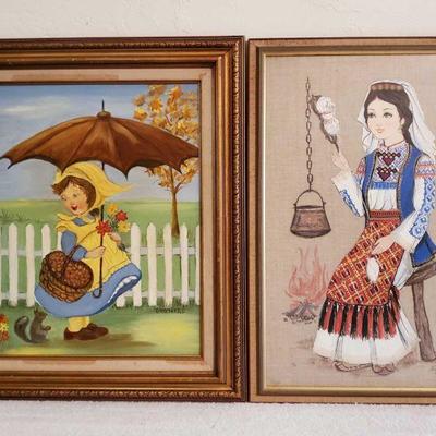 2 Paintings Signed
Appears to be signed by Crothers, and other unknown. Measures Approx 22Ã—26- 18Ã—26