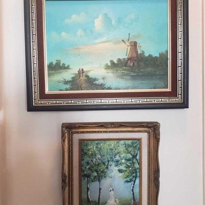 2 Framed Painted Artwork-Signed
Appear to be singed by Lucey. Measures Approx 20Ã—16, 12Ã—14