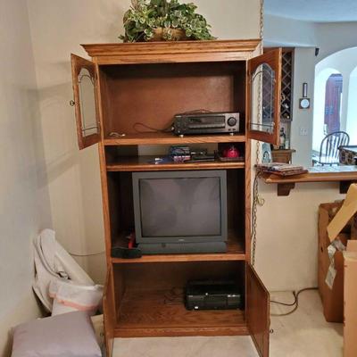 Entertainmeant Center, ProDcan TV, Kenwood Receiver, and More!
Items Include Entertainment Center Which Measures Approx...