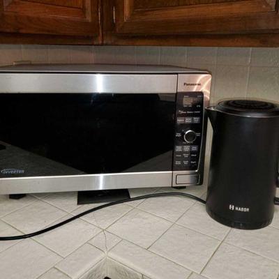 Microwave, and Hot Water Pot
Microwave, and Hot Water Pot