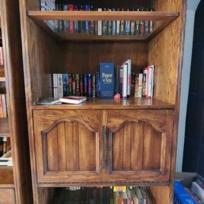 Wooden Bookshelf with Books
Measures approx 31" x 18" x 76"