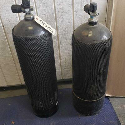 2 O2 Tanks 30" x 7" wide 