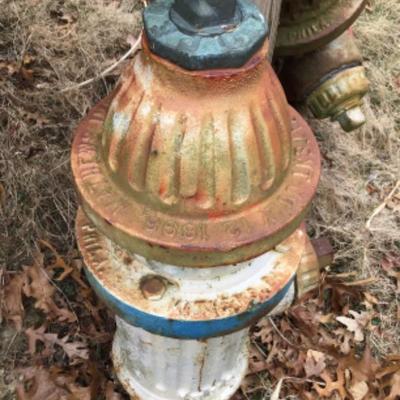 Old fire hydrants