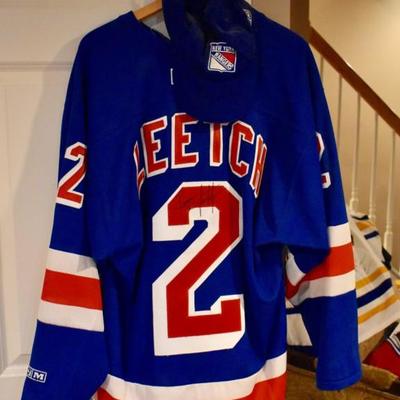 Autographed Brian Leetch jersey