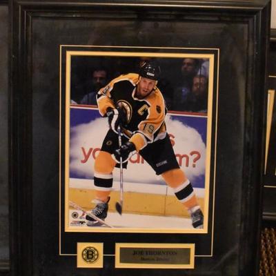 Framed Joe Thornton photograph