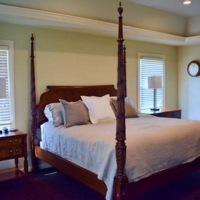Ethan Allen four-post king bed
