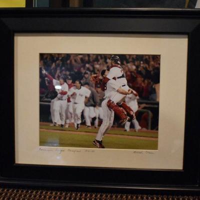 Red Sox photo signed by the photographer