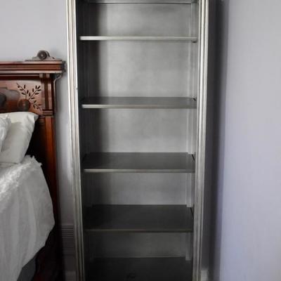 Silver painted shelf