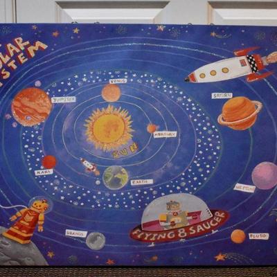 Solar Sytem canvas art