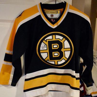 Autographed kids' Ray Bourque jersey