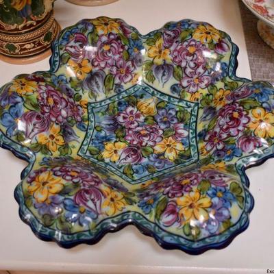 Hand painted Portuguese dish