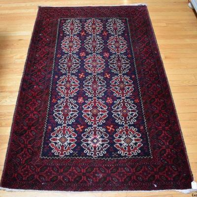 Hand knotted rug, approx. 3'4" X 5'9"
