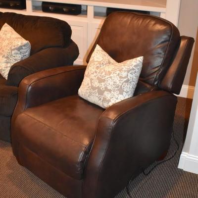 Leather recliner