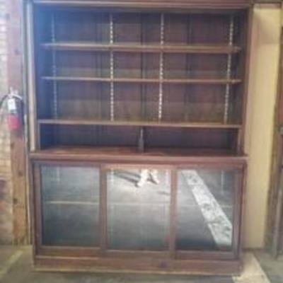 Antique Solid Wood Buffet Cabinet