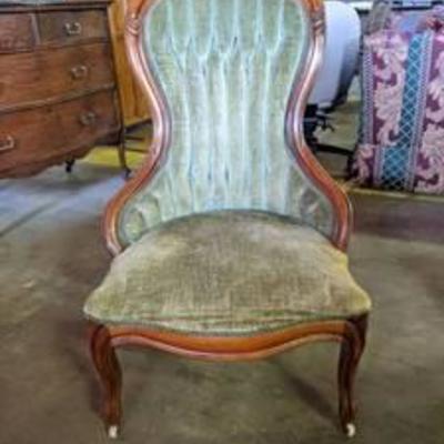 Antique Green Chair