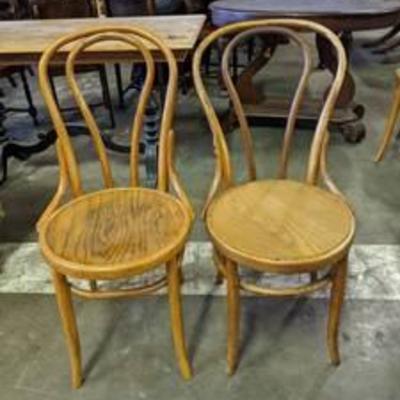 (2) Antique Wood Chairs