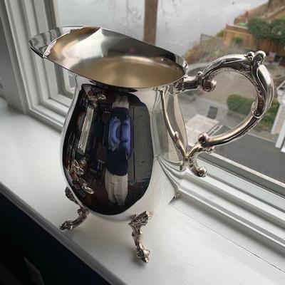 Silver Plate Pitcher $12