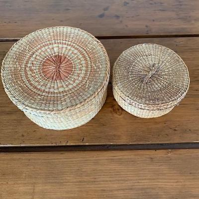 Small Hand Woven Baskets $25