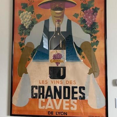 GRANDES CAVES Original Poster $1500