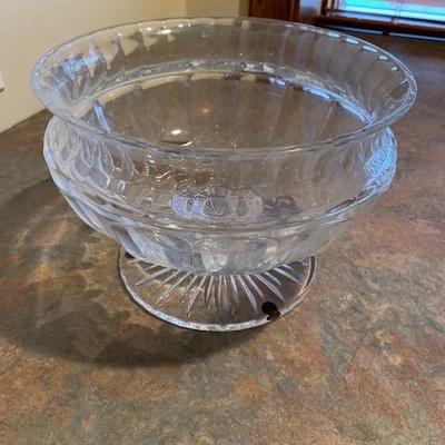 Crystal Footed Bowl $50