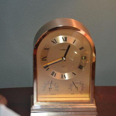 SOLD SOLD SOLD #39 Howard Miller Brass Mantel Clock $10